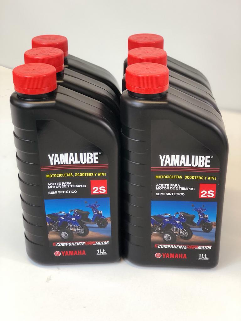 Aceite Yamalube para motor de 2 tiempos caja 6 pzas. – motoplanetmx